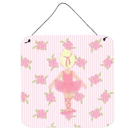 Carolines Treasures Ballerina Blonde Back Pose Wall or Door Hanging Prints BB5167DS66